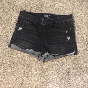 women’s 27/4 abercrombie & fitch dark shorts